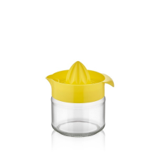  IRIS C-00135 Fresia citromfacsaró üveg tárolóval 300ml, narancs vagy citromsárga színű konyhai eszköz