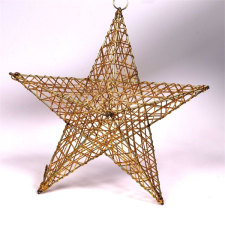 IRIS csillag alakú 30cm/arany színű festett fém dekoráció 190-05 dekoráció