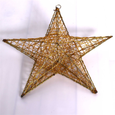 IRIS csillag alakú 40cm/arany színű festett fém dekoráció 190-07 dekoráció