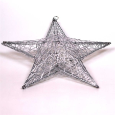 IRIS Csillag alakú 40cm/ezüst színű festett fém dekoráció dekoráció