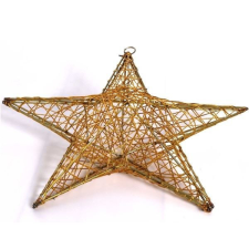 IRIS csillag alakú fém dekoráció 40cm, aranyszínű (190-07) karácsonyi dekoráció