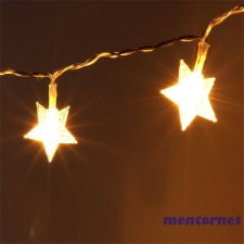 IRIS Csillag alakú fix fényű/6m/meleg fehér/40db LED-es/3xAA elemes fénydekoráció karácsonyi dekoráció
