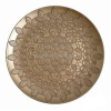 IRIS dekor tálca kör 33cm csipke arany (IRIS_671890)