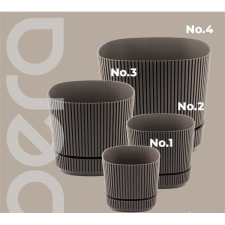 IRIS G-438 PERA SQUARE virágcserép 2.300ml 166x166x150mm kerti tárolás