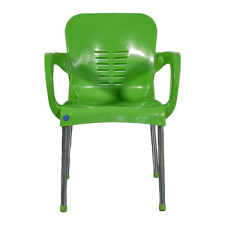  IRIS GF-700GR Paris zöld kerti műanyag szék fém lábakkal 60x50x80cm kerti bútor