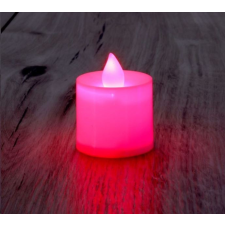 IRIS Gyertya alakú fix fényű LED-es piros fénydekoráció 4db/csomag (015-02) karácsonyfa izzósor