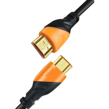 IRIS HDMI v2.0 - HDMI kábel 5m - Fekete/Narancssárga (CX-112) kábel és adapter