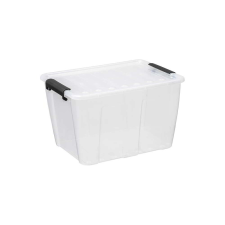 IRIS Home Box Műanyag Tárolódoboz zárható tetővel 15L - Átlátszó bútor