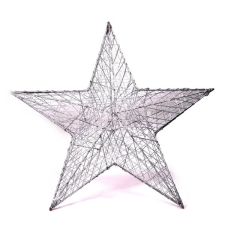 IRIS Iris Csillag alakú 52cm/ezüst színű festett fém dekoráció dekoráció