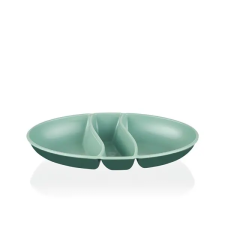 IRIS IRIS L-00517 dupla színű snack tál, zöld konyhai eszköz