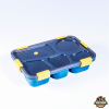 IRIS KT-004-BL 5 rekeszes kék műanyag ételhordó doboz
