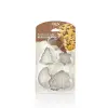  IRIS L-00155 Cookie süteményvágó forma szett 5 darabos, fém