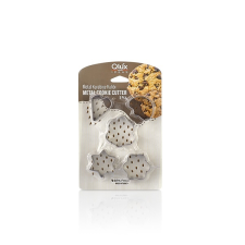  IRIS - L-00156 Biscuit süteményvágó forma szett 5 darabos, fém konyhai eszköz