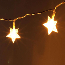 IRIS meleg fehér, hálózati LED Fényfüzér 40db izzóval - Csillag karácsonyfa izzósor