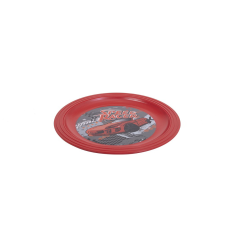 IRIS Speed Racer Műanyag gyerek lapostányér - 20 cm (161486-010N) tányér és evőeszköz
