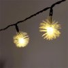 IRIS Zúzmara alakú 3cm/12m/IPX3 szabványos/meleg fehér/100db LED-es/napelemes fénydekoráció
