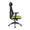 IRISOffice Mirage ergonómikus,  szövet-hálós irodai forgószék fej és háttámasszal (zöld/fekete) (IRISOFFICE_MIRAGE_ZOLD_FEKETE)