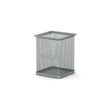  Írószertartó ErichKrause fémhálós 8x9.5 cm ezüst fémhálós tároló