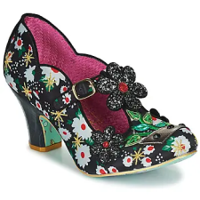 Irregular Choice Félcipők Happy Houseplant Fekete 36 női cipő
