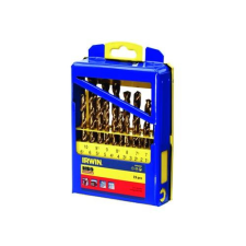 Irwin Csigafúró készlet 19 részes HSS TiN hengeres (1-10 mm) (10502603) fúrószár