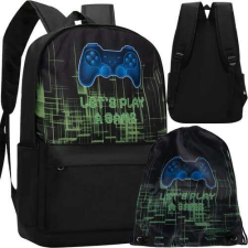 Iskolatáska tornazsákkal, gamepad - 22l iskolatáska
