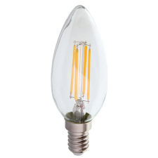 [] ISKRA LED izzó C37 E14 4W 2700K FILAMENT izzó