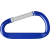 ismeretlen Aluminium karabiner kulcstartó, kék