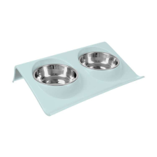 Iso Trade ISO rozsdamentes Etetőtál szett 14,5cm 2x350ml #zöld kutyatál