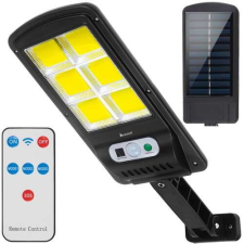 Iso Trade Izoxis 120 LED-es Napelemes fali lámpa mozgás- és alkonyatérzékelővel - fekete kültéri világítás