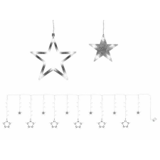 Iso Trade Lógó függöny csillagok 138 LED-es, 4m (hideg fehér) karácsonyfa izzósor