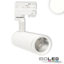 ISOLED 3 fázisú sínre szerelheto szpotlámpa, 28 W, 60°, matt fehér, 3500 K világítás