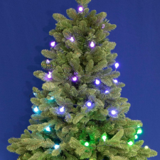 iSparkle RGB LED fényfüzér gömb dekorációval karácsonyfa izzósor