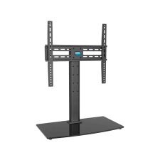 Isy ITV-600-1 32"-65" asztali forgatható TV állvány, fekete tv állvány és fali konzol