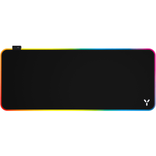 Isy RGB Gaming egérpad, 900x360x4mm, élvilágítás, fekete (IMP-6000-XXL) egérpad