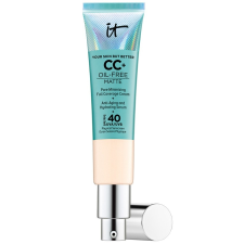 IT Cosmetics CC+ Oil-Free Matte Krém SPF 40 Fényvédővel-zsíros Bőrre Deep (N) CC 32 ml smink alapozó