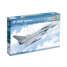 Italeri : Eurofighter Typhoon EF-2000 “In R.A.F. Service” repülőgép makett, 1:72 makett