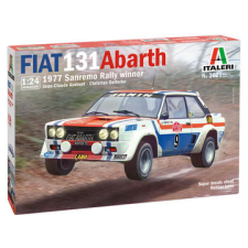 Italeri : Fiat 131 Abarth 1977 San Remo Rally Winner autó makett, 1:24 (3621S) (3621S) makett