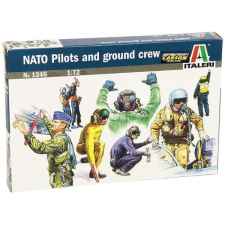 Italeri : NATO pilóták és kiszolgáló személyzet figurák, 1:72 makett