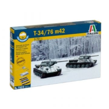 Italeri : T 34/76 m42 harckocsi makett, 1:72 (7523s) (7523s) makett