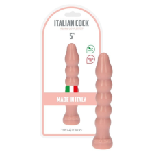 Italian Cock hullámos dildó (5" - világos bőrszín) műpénisz, dildó