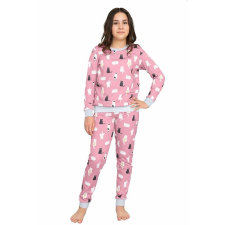 italian-fashion Bami lánykapizsama, rózsaszín, cicás 134 gyerek hálóing, pizsama