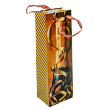  Italos tasak pezsgős üveg mintával 12x36cm dekorációs kellék