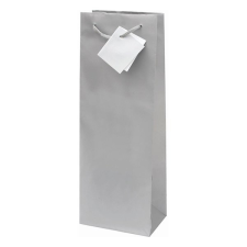 Italtasak CREATIVE Special Simple 13x36x8,5 cm egyszínű ezüst zsinórfüles ajándéktasak