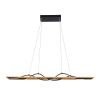 ITALUX Conato  fekete-natúr LED függesztett lámpa (IT-PND-23848-30W-BK-GD) LED 1 izzós IP20