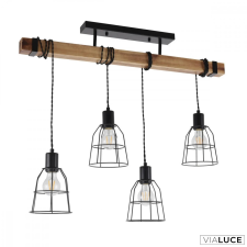 ITALUX Fekete 1 ágú függeszték, E27, Ponte, IT-PND-4290-4-L világítás