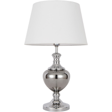 ITALUX modern asztali lámpa korrez fehér króm itxtb-6620-1 világítás