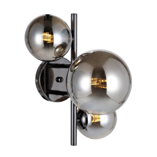 ITALUX modern fali lámpa canello króm fekete füstös itxwl-406007-3a-bcr világítás