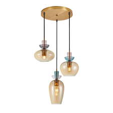 ITALUX modern függeszték fanda borostyán arany itxpnd-31882-3agdamb világítás