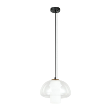 ITALUX modern függeszték feder fehér fekete átlátszó itxpnd-61001b-bk világítás