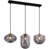 ITALUX modern függeszték hatella  fekete füstös réz itxpnd-112038-3brosg